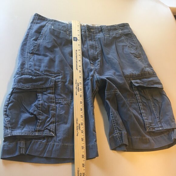 Nautica Cargo Shorts Mens Size 34 Navy Blue 90s Y2K - Picture 8 of 10